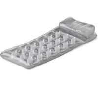 Intex 58894EU - Materasso gonfiabile ad aria con 18 fori e cuscini, in vinile, grigio, 188 x 71 cm (nuova versione)