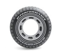 Intex 59252NP - Salvagente Gonfiabile Mare Ruota, Vinile, Nero, 91 cm