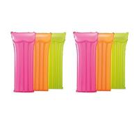 Intex 59717 - Materassino, 183 x 76 cm, Giallo/Arancio/Rosa, Modelli/Colori Assortiti, 1 Pezzo (Confezione da 2)