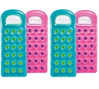 Intex 59895EU - Materassino con Oblò, 18 buchi Assortiti, Vinile, Multicolore, 188x71 cm (Confezione da 2)