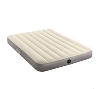 Intex 64102 - Materasso Gonfiabile Piazza e Mezza Dura-Beam Single-High, PVC, Crema, 137x191x25 cm