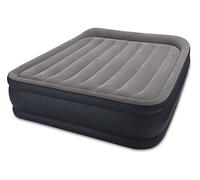 Intex 64136BS Materasso Durabeam Pillow Rest Deluxe Matrimoniale Bicolor con Tecnologia 532, Grigio/Blu, 152 x 203 x 42 cm