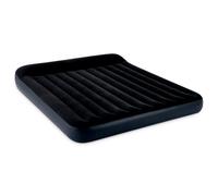 Intex 64144 - Materasso Gonfiabile Dura-Beam Pillow Rest Classic Matrimoniale King, PVC, Nero, 183x203x25 cm