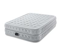 Intex 64489ED Dura Beam Supreme Air Flow Materasso gonfiabile morbido in velluto con pompa integrata e custodia portatile, queen size