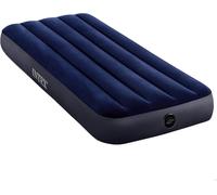 INTEX 64756 MATERASSO GONFIABILE MATERASSINO SINGOLO FLOCCATO 76X191 FIBER TECH