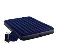 Intex 64765 Materasso Gonfiabile Classic Downy Matrimoniale Due Cuscini e Pompa
