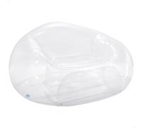 Intex 66500NP - Poltrona Gonfiabile Beanless Bag Trasparente, Vinile, Trasparente,137x127x74 cm