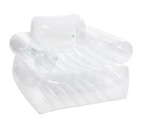 Intex 66502NP - Poltrona Gonfiabile Trasparente con Braccioli, Vinile, Trasparente, 109x107x79 cm