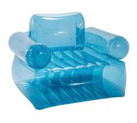 Intex Poltrona Gonfiabile Singola Trasparente Blu 109x107x79 Cm