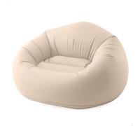 Intex 68579NP - Poltrona Sacco Gonfiabile, Vinile, Grigio, 114x114x71 cm