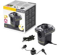 Intex 66634 Pompa Elettrica Quick-Fill 12V/220V Gonfiatore Casa e Auto + 3 Ugell