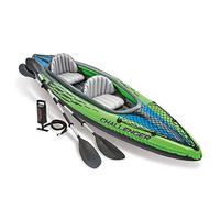 Intex 68306 Canoa Gonfiabile Due Persone Challenger K2 Kayak 351x76 cm