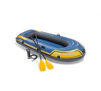 Intex 68367NP - Canotto Gonfiabile Challenger 2, 2 posti, con Accessori, PVC, Blu, 236x114x41 cm