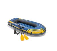 Intex 68367NP - Canotto Gonfiabile Challenger 2, 2 posti, con Accessori, PVC, Blu, 236x114x41 cm
