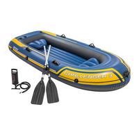 Intex 68370NP - Canotto Gonfiabile Challenger 3, 3 posti, con Accessori, PVC, Blu, 295x137x43 cm