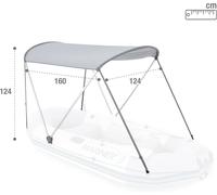 Intex 68600 Copertura Tettoia Parasole per canottii, 160x142 cm- Rotex