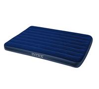 Intex 68758 - Materasso Gonfiabile Dura-Beam Classic Downy Piazza e Mezza, PVC, Blu, 137x203x25 cm