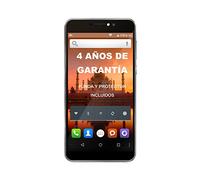 Intex Aqua Prime 3G - Smartphone con schermo da 5.5” HD 3G, Quadcore, Dual SIM, fotocamera posteriore da 5 e 2 MP, Custodia e Pellicola Protettiva incluse, colore: grigio grafite
