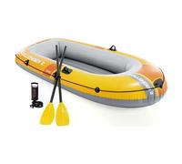 Intex Canotto gonfiabile set con remi e pompa (236x114x41cm) CHALLENGER 3 Giallo