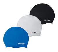 Intex- Cuffia in Silicone I.24, Colore Bianco/Blu/Nero, 13.3 x 1.6 x 15.9, 55991