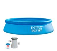 Intex - Piscina fuoriterra Easy 28108NP rotonda cm 244 x 61 con pompa filtro