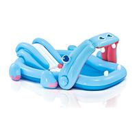 Intex Hippo Play Center with Built-in Slide for Ages 2+, 87 x 74 x 34, Blue by Intex