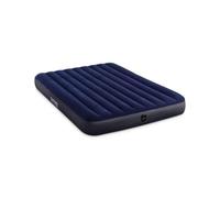 Intex Materasso Gonfiabile 1 Piazza e Mezza Fiber Tech Portata 272 Kg colore Blu Airbed Standard Classic Downy - 64758