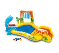 Intex Piscina Fuori Terra Gonfiabile Piscina Esterna per Bambini da Giardino 249x191x109 cm - 57444 Dinosauro