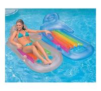 Intex King Kool Inflatable Lounge blu e argento perlato Gift Set Bundle - Confezione da 2, 63"" X 33,5""