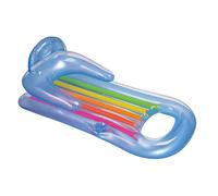 INTEX King Kool Lounge - Sdraio galleggiante per piscina, con poggiatesta e portabicchieri