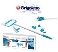 INTEX Kit di pulizia per piscine (manico+retino+aspiratore+spazzola+tubo)-28003