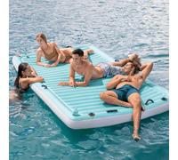 INTEX Lettino Gonfiabile Blu 310x183 cm Vinile