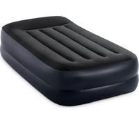 Intex Materasso Materassino Gonfiabile Singolo 99 x 191 x 42 cm in Vinile colore Nero e Blu - 64122NP