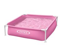 Intex Piscina Fuori Terra Con Telaio Quadrato Acciaio 122x122x30 Cm