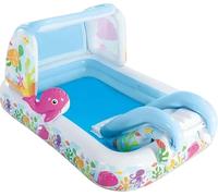 Intex Piscina Fuori Terra Gonfiabile Bambini 229x147x107H cm Balena Rosa 57447