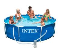 INTEX PISCINA FUORITERRA FRAME CON STRUTTURA ROTONDA TONDA CM 305 X H.76 + POMPA