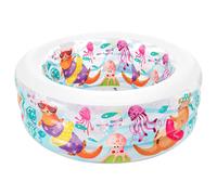 58480NP - Piscina Gonfiabile Baby Acquario Multicolore 152x56 cm