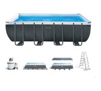 Intex piscina rett.ultra xtr frame con pomp.a sabbia 549x274x132