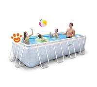 Intex Piscina Rettangolare Prism Frame Chevron (400x200x100cm) con Pompa a Filtro Art. 26780 - Intex Piscina Rettangolare Prism Frame Chevron (400x200x100cm) con Pompa a Filtro Art. 26780 - Prism Fram
