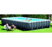 Intex PISCINA RETTANGOLARE ULTRA XTR FRAME CON POMPA A SABBIA cm. 732x366x132 h