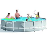 Intex PISCINA TONDA FRAME PRISMA CON POMPA FILTRO Ø cm. 457x107 h