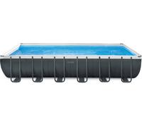 Intex Piscina Ultra Frame Rettangolare XTR - 732 x 366 x 132 cm - Starter set con clorinatore e accessori premium