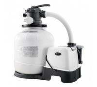 Intex- Pompa a Sabbia Combo con Sistema Eco per Piscine, Colore Grigio, 56.800 l, 28680