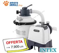 Intex POMPA a SABBIA Krystal Clear → da 3.500 a 12.000 Lt/h Piscine Fuori Terra