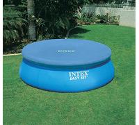 Intex Pool, telone di copertura per piscina Easy-Pool, di colore nero, diametro di 244 cm