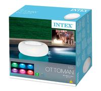 Intex Pouf Poggia Piedi Luminoso - Cm 86x33 - Con LED Multicolore