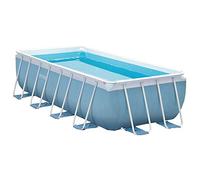 Intex Prisma Frame 26776NP Piscina Fuori Terra Rettangolare con Telaio Portante in PVC Triplice Strato con Pompa Filtro e Scaletta, Blu, 400 x 200 x 100 cm, Rettangolare