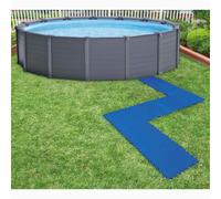 INTEX Protezioni per il Pavimento della Piscina 8 pz 50x50 cm Blu