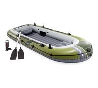 INTEX Seahawk 4 Set Di Barca Gonfiabile Con Paddle E Pompa Pagaia 66334NP Barca