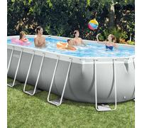 INTEX Set Piscina Ovale 610x305x122 cm 26796GN Prism Frame